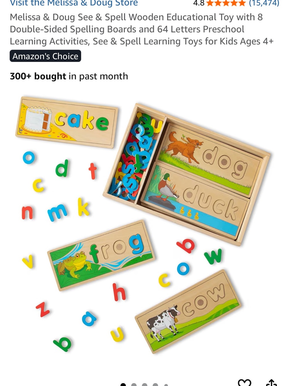 Melissa and Doug letter puzzles